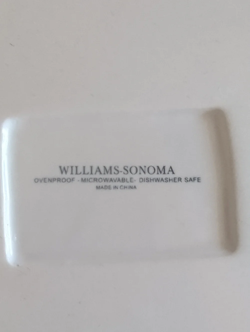 Williams Sonoma White Ceramic Serving Tray